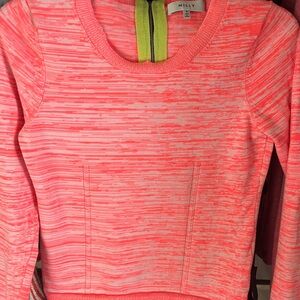 Milly Coral Pink Sweater Small